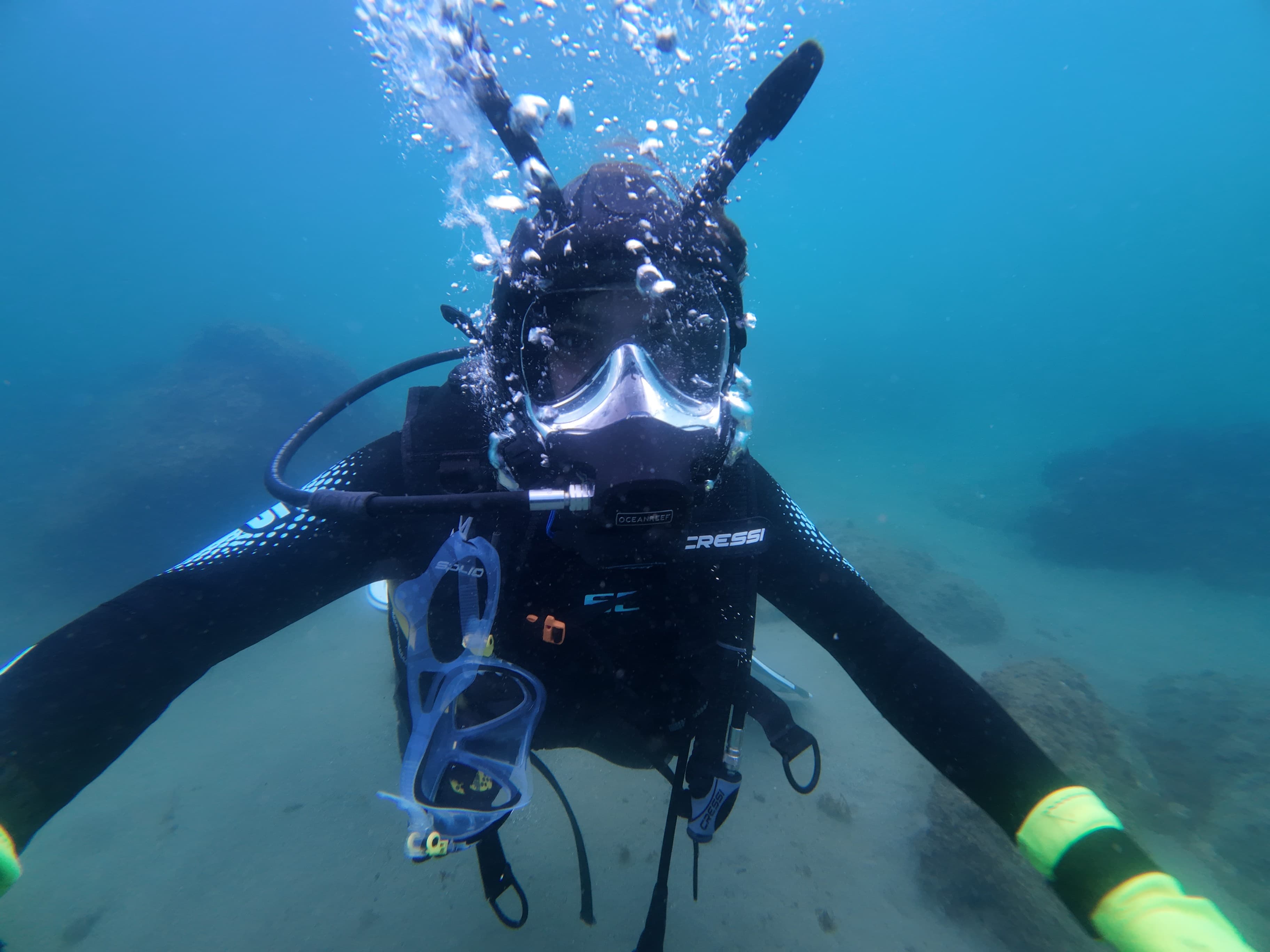PADI Full Face Mask Diver Specialty – Ocean Reef Neptune III, Costa del Sol